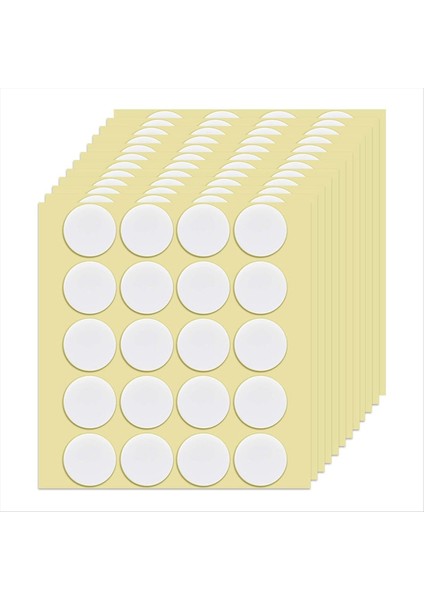 Dıy Mum Malzemesi 240 Parça Mum Fitiller Için Çift Taraflı Bant Mum Fitil Sabit Çıkartma Çapı 20MM Kalın 1mm (Yurt Dışından)