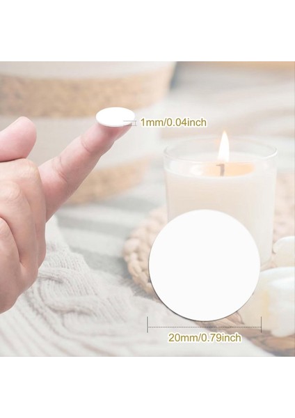 Dıy Mum Malzemesi 240 Parça Mum Fitiller Için Çift Taraflı Bant Mum Fitil Sabit Çıkartma Çapı 20MM Kalın 1mm (Yurt Dışından) indirimleri