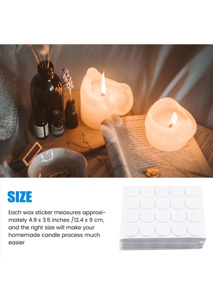 500 Parça Mum Fitil Çıkartmaları 2 mm Balmumu Çıkartmaları Mum Fitil Tutkal Termal Dirençli Tutkal Sıcak Balmumu (Yurt Dışından) indirimleri