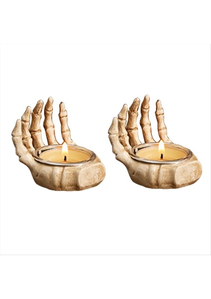 Cadılar Bayramı Kafatası Reçine Süsleri Kafatası Parmakları Masaüstü Giriş Süslemeleri Dekoratif Hediye Süsleri (Yurt Dışından)