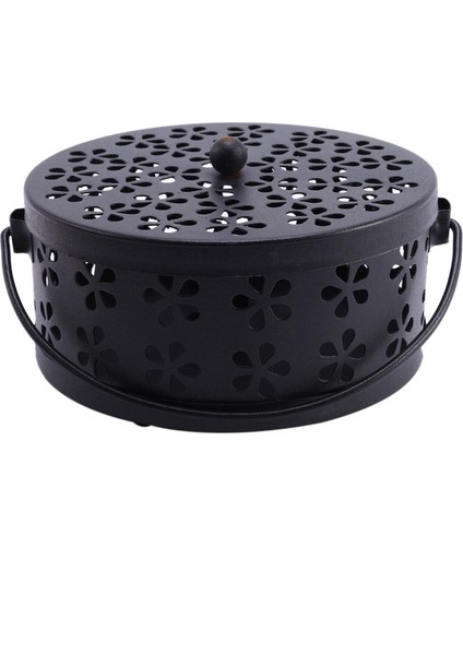 2x Nordic Retro Metal Içi Boş Çiçek Sivrisinek Tutucu Bahçe Brülör Sivrisinek Kovucu Kutu (Siyah) (Yurt Dışından) fırsatları