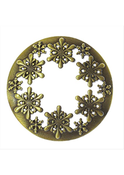 Mum Toppers Kokulu Mumlar Kapağı Kadınlar Için Mum Hediyeleri Kavanoz Mumlarının Eşit Olarak Erimesine Kar Tanesi Bronz 8 8 cm (Yurt Dışından) modelleri