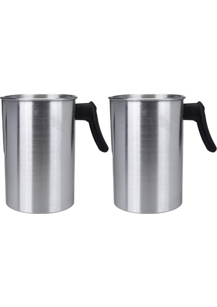 2x 4 Pound Mum Yapma Pot Alüminyum Inşaat Mum Yapma Sürahi Dammaz Dökme Spout (Yurt Dışından)