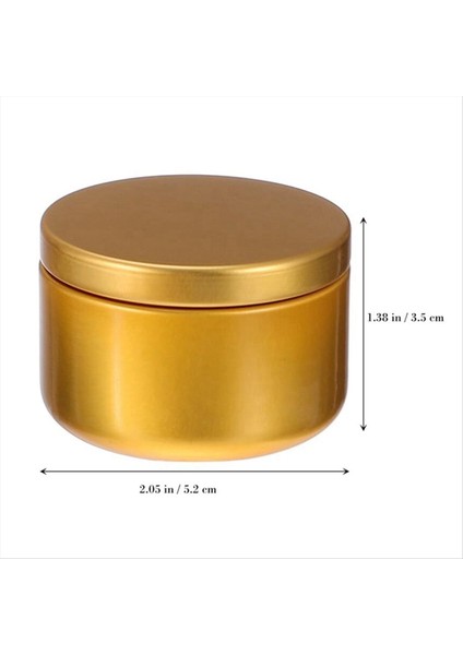 24 Adet Mum Kavanoz Dekoratif Etiketler Boş Depolama Tenekeleri Mum Teneke Kutu Şamdan Tutucular Yuvarlak Teneke Kaplar B (Yurt Dışından) modelleri