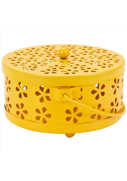 4x Nordic Retro Metal Içi Boş Çiçek Sivrisinek Tutucu Bahçe Brülör Sivrisinek Kovucu Kutu (Sarı) (Yurt Dışından) fiyatları