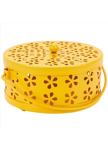 4x Nordic Retro Metal Içi Boş Çiçek Sivrisinek Tutucu Bahçe Brülör Sivrisinek Kovucu Kutu (Sarı) (Yurt Dışından) modelleri