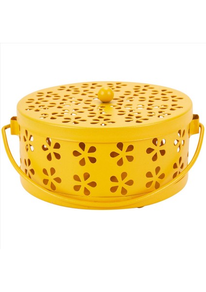 4x Nordic Retro Metal Içi Boş Çiçek Sivrisinek Tutucu Bahçe Brülör Sivrisinek Kovucu Kutu (Sarı) (Yurt Dışından) indirimleri