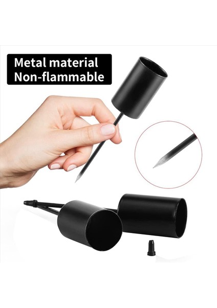 Mum Tutucular Advent Çelenk Mum Çubuklar Advent Çelenk Mum Tutucu Şişli Konik Mumlar 36PCS Siyah (Yurt Dışından) fiyatları