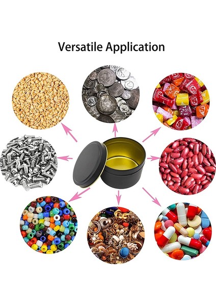 Mum Tenekeleri 24 Parça 4 Oz Metal Mum Kap Mum Sanat ve El Sanatları Kuru Depolama Siyah Yapmak Için (Yurt Dışından) modelleri