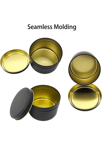 Mum Tenekeleri 24 Parça 4 Oz Metal Mum Kap Mum Sanat ve El Sanatları Kuru Depolama Siyah Yapmak Için (Yurt Dışından) indirimleri