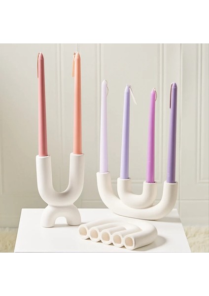 Şamdan Tutucu Seramik Süs Fotoğrafları Ev Dekorasyon Şam Tutucu Nordic Ev Dekor Seramik Şamdan C (Yurt Dışından) fiyatları