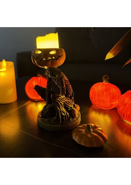 Kabak Şamdan Tutucu Korkunç Balkabağı Fener Şamdan Süsleri Çok Yönlü Tealight Mum Tutucular Ev Dekor (Yurt Dışından) fiyatları