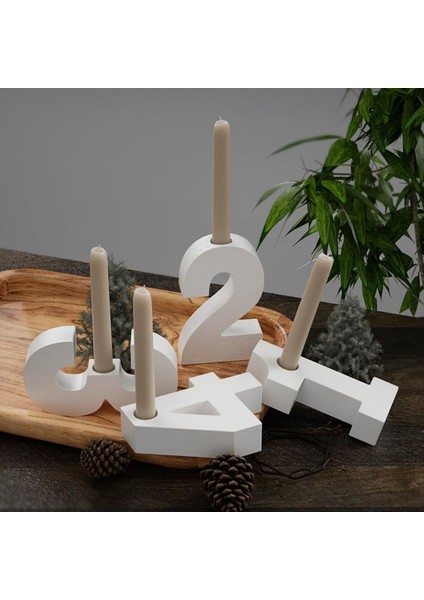 4pcs 1-4 Sayı Kalıbı Dıy Silikon Kalıp 3D El Yapımı Mum Tutucu Kalıplar Sıva Kalıbı Mum Tutucu Kalıp (Yurt Dışından) fırsatları