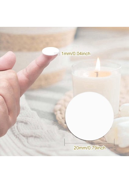 Dıy Mum Malzemesi 480 Parça Mum Fitiller Için Çift Taraflı Bant Mum Fitil Sabit Sticker Çapı 20MM Kalınlığında 1mm (Yurt Dışından) indirimleri