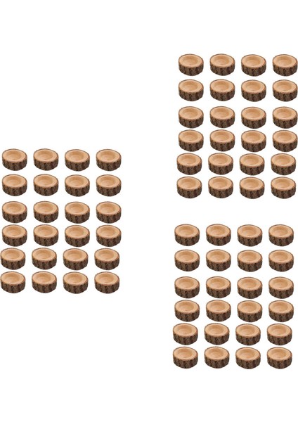 72PCS Ahşap Mum Tutucu Masa Için Düğün Partisi Için Votive Tealight Tutucu Doğum Günü Noel Partisi Ev Dekor (Yurt Dışından)