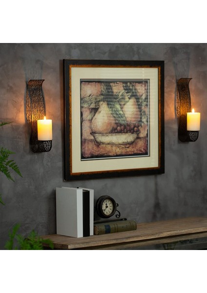 3x Raf Çözümü Duvar Sconce Mum Tutucu Duvar Monte Sütun Mumları Oda Dekorasyon Mum Standı (Yurt Dışından) modelleri