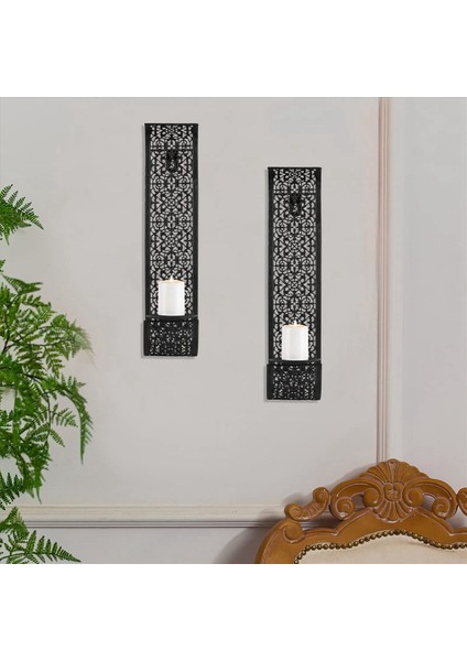 3x Raf Çözümü Duvar Sconce Mum Tutucu Duvar Monte Sütun Mumları Oda Dekorasyon Mum Standı (Yurt Dışından) fırsatları