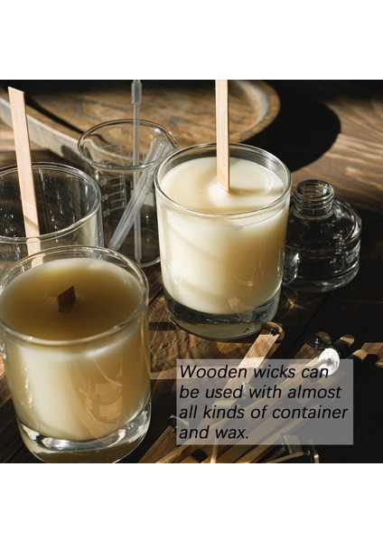 Ahşap Mum Fitiller Ahşap Mum Fitiller 5 1 x 0 5 Inç Dumansız Doğal Ahşap Fitiller Mum ile Mumlar Için Fitil Düzeltici (Yurt Dışından) fiyatları
