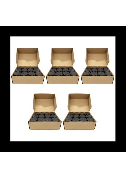 Mum Tenekeleri 120 Parça 4 Oz Metal Mum Kap Mum Sanat ve El Sanatları Kuru Depolama Siyah Yapmak Için (Yurt Dışından) fiyatları