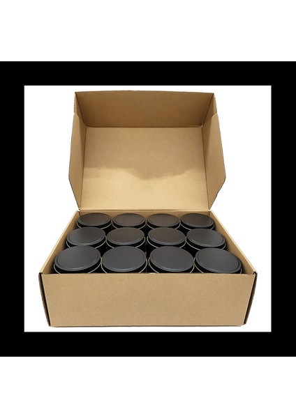 Mum Tenekeleri 120 Parça 4 Oz Metal Mum Kap Mum Sanat ve El Sanatları Kuru Depolama Siyah Yapmak Için (Yurt Dışından) modelleri