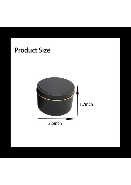 Mum Tenekeleri 120 Parça 4 Oz Metal Mum Kap Mum Sanat ve El Sanatları Kuru Depolama Siyah Yapmak Için (Yurt Dışından) fırsatları