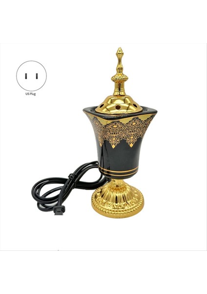 Elektrikli Tütsü Brülör Frankincense Tütsü Tutucu Vintage Arap Senser Burner Ev Ofis Yoga Spa Süsleme Us Fiş (Yurt Dışından) fırsatları