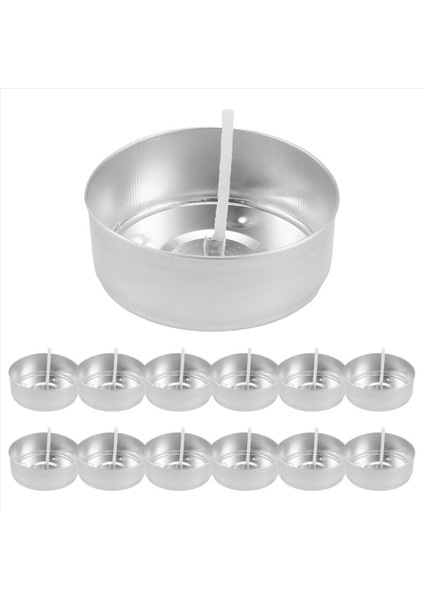 150PCS Alüminyum Çay Lambaları Bardak Metal Çay Işık Tenekeleri 150 Adet Mum Fitiller Mum Sevenler Için Boş Mum (Yurt Dışından)