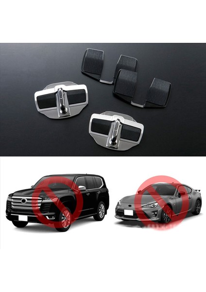 3 Set Trd Kapı Stabilizatör Kapısı Kilit Koruyucu Mandallar Lexus Için Tıpa Kapağı Tüm Seriler Es GX460 Lc Lx Nx Rx Ux (Yurt Dışından) modelleri