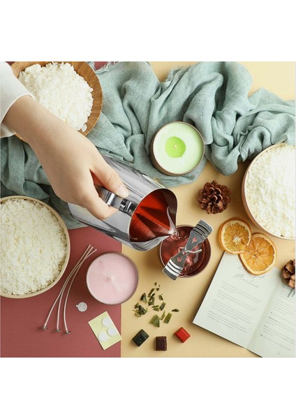 304 Paslanmaz Çelik Balmumu Eritme Potu Mum Teneke Kutular Kavanoz Diy Mumlar Yapım Aracı Mum Yapım Malzemeleri (Yurt Dışından)