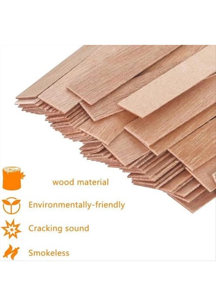 120PCS Kalın Ahşap Mum Fitiller 5 1x0 5 Inç Doğal Dumansız Ahşap Fitiller Mum Yapımı Için (Yurt Dışından) modelleri