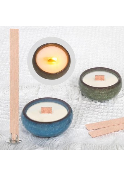 120PCS Kalın Ahşap Mum Fitiller 5 1x0 5 Inç Doğal Dumansız Ahşap Fitiller Mum Yapımı Için (Yurt Dışından) fırsatları