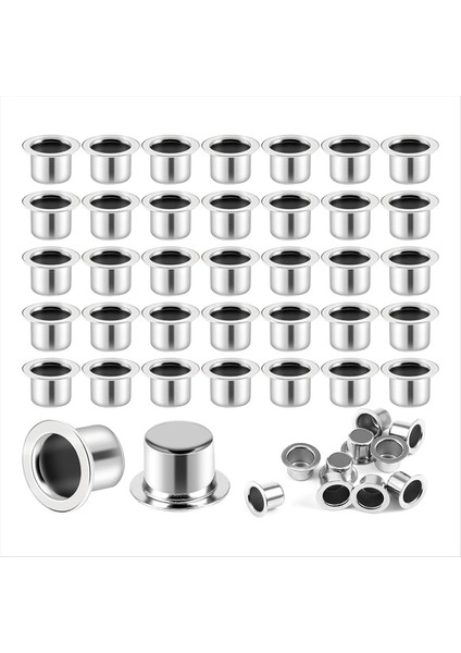 Yuvarlak Düz Taban Mum Fincanı ile Metal Mum Tutucu Mum Yapma Dekorasyon Projeleri Için Yeniden Kullanılabilir Mum Damla Koruyucu (Yurt Dışından)