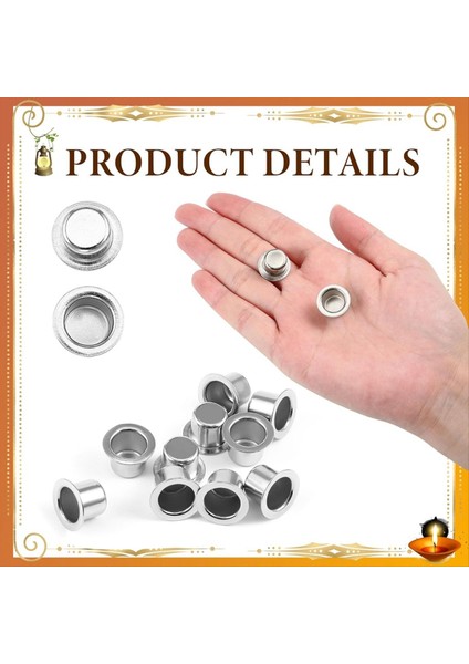 Yuvarlak Düz Taban Mum Fincanı ile Metal Mum Tutucu Mum Yapma Dekorasyon Projeleri Için Yeniden Kullanılabilir Mum Damla Koruyucu (Yurt Dışından) modelleri