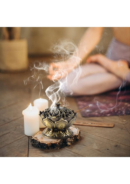 Buda Tütsü Brülör Lotus Çiçek Tütsü Tutucu Budist Ev Ofis Dekorasyonu Için El Yapımı Sansür (Yurt Dışından) indirimleri