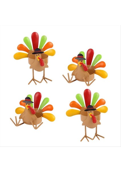 Ferforje Metal Renkli Türk Çay Işık Şam Tutucu Mum Tutucu Bir Aile Masa Üstü Merkez Parçası (Yurt Dışından)