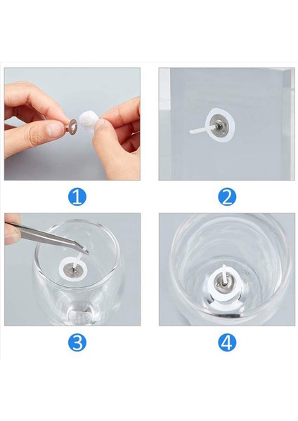 2x Mum Dıy Aletleri Seti 1 Rulo 200FT/61M Pamuk Mum Fitil Çekirde (Yurt Dışından)