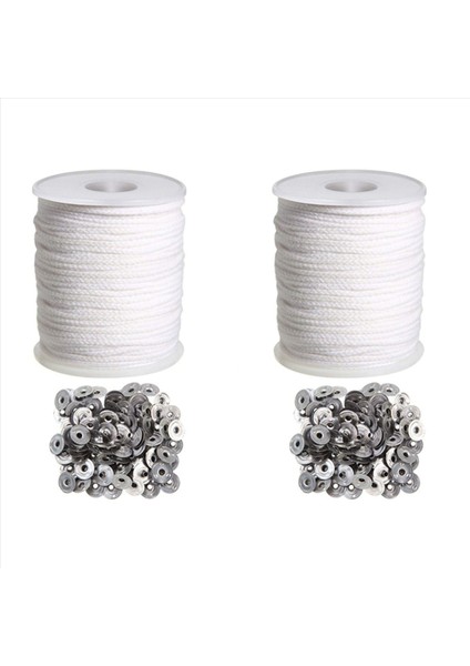 2x Mum Dıy Aletleri Seti 1 Rulo 200FT/61M Pamuk Mum Fitil Çekirde (Yurt Dışından) fırsatları