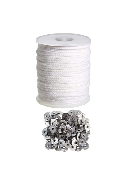 2x Mum Dıy Aletleri Seti 1 Rulo 200FT/61M Pamuk Mum Fitil Çekirde (Yurt Dışından) indirimleri