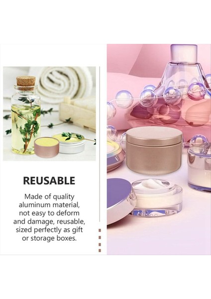 24 Adet Mum Kavanoz Dekoratif Etiketler Boş Depolama Tenekeleri Mum Teneke Kutu Şamdan Tutucular Yuvarlak Teneke Kaplar C (Yurt Dışından) fırsatları