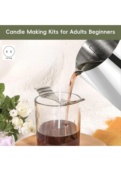 Sıcak Plakalı Mum Yapma Kiti Mum Yapımı Balmumu Eritme Potası Karıştırma Kaşık Anti-Ölçeklendirme Ped Abd Fiş (Yurt Dışından) indirimleri