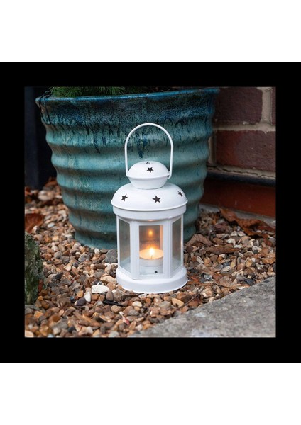 2x Vintage Metal Asma Mum Fenerler Tealight Hakkı Düğün Için Şamdan Ev Doğum Günü Partileri Hediye -Beyaz (Yurt Dışından) indirimleri