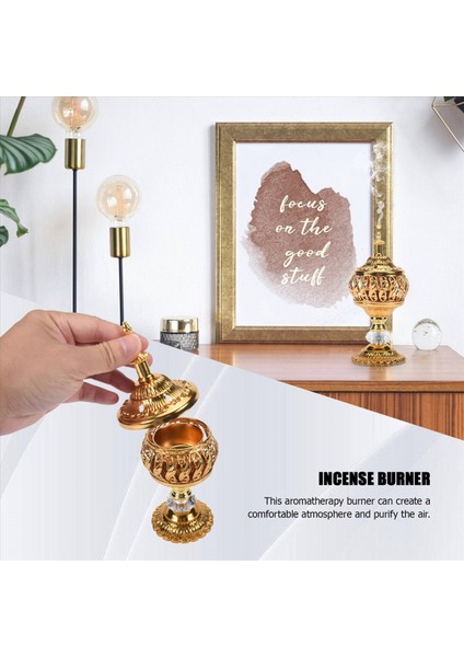 Tütsü Brülör Tütsü Bakhoor Kömürü Tütsü Brülör Metal Arap Censer Masaüstü Dekoru Tütsü Çubukları Konileri (Yurt Dışından) fırsatları