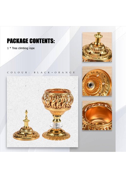 Tütsü Brülör Tütsü Bakhoor Kömürü Tütsü Brülör Metal Arap Censer Masaüstü Dekoru Tütsü Çubukları Konileri (Yurt Dışından) indirimleri