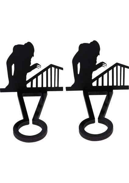 Cadılar Bayramı Korku Mum Tutucu Süslemeleri Siyah Hayalet Ölüm Ürkütücü Gölge Mum Tutucular Iç Mekan Dekor (Yurt Dışından)