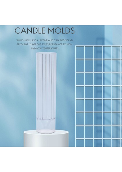 Sütun Mum Kalıp Silindir Kaburga Plastik Mum Kalıpları Mum Için 6 Inç Dıy El Yapımı Mumlar (Yurt Dışından) fiyatları