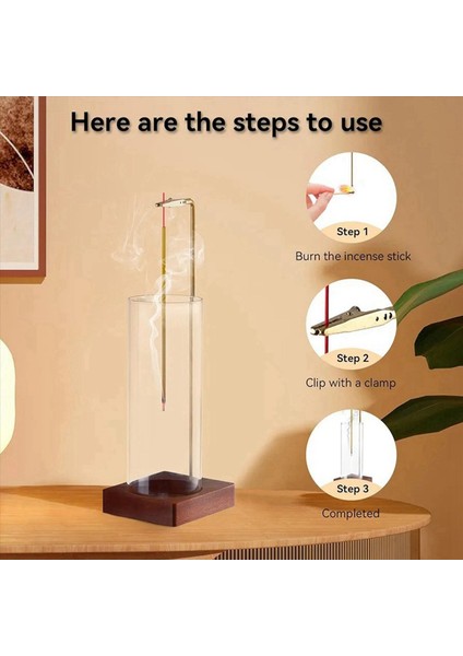 Çubuklar Için 2x Tütsü Tutucu Çıkarılabilir Kül Catcher ile 10 Inç Anti Kül Uçan Tütsü Tutucu Baş Aşağı Tütsü Brülör (Yurt Dışından) fiyatları