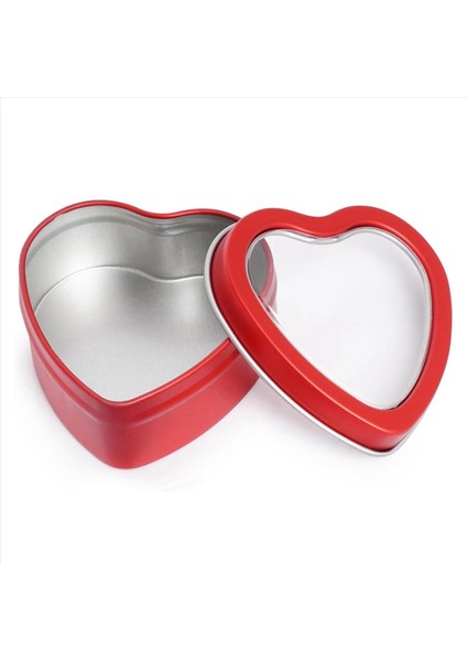 12 Paket Kalp Şeklindeki Metal Teneke Kaplamalı Sevgililer Günü Mum Tenekeleri Mumlar Yapmak Için 2oz Mum Tenekeleri Kapaklarla (Yurt Dışından) modelleri