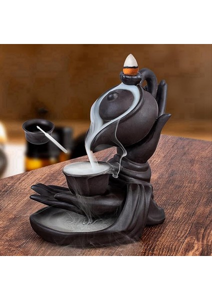 Burner Buddha El Backflow Tütsü Şelale Brülör Duman Tütsü Tutucu Şelalesi (Yurt Dışından) fiyatları