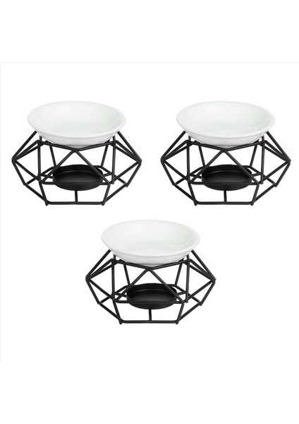 3x Hassas Romantik Seramik Tealight Mum Tutucu Yağ Brülörü Aroma Difüzör Fırını Ev Dekorasyonu Şık Tasarım (Yurt Dışından) fiyatları