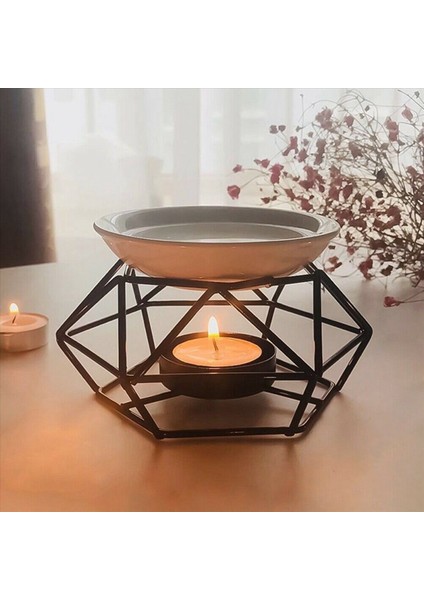 3x Hassas Romantik Seramik Tealight Mum Tutucu Yağ Brülörü Aroma Difüzör Fırını Ev Dekorasyonu Şık Tasarım (Yurt Dışından) modelleri